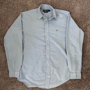 Ralph Lauren Men's Light Blue Button Down Shirt